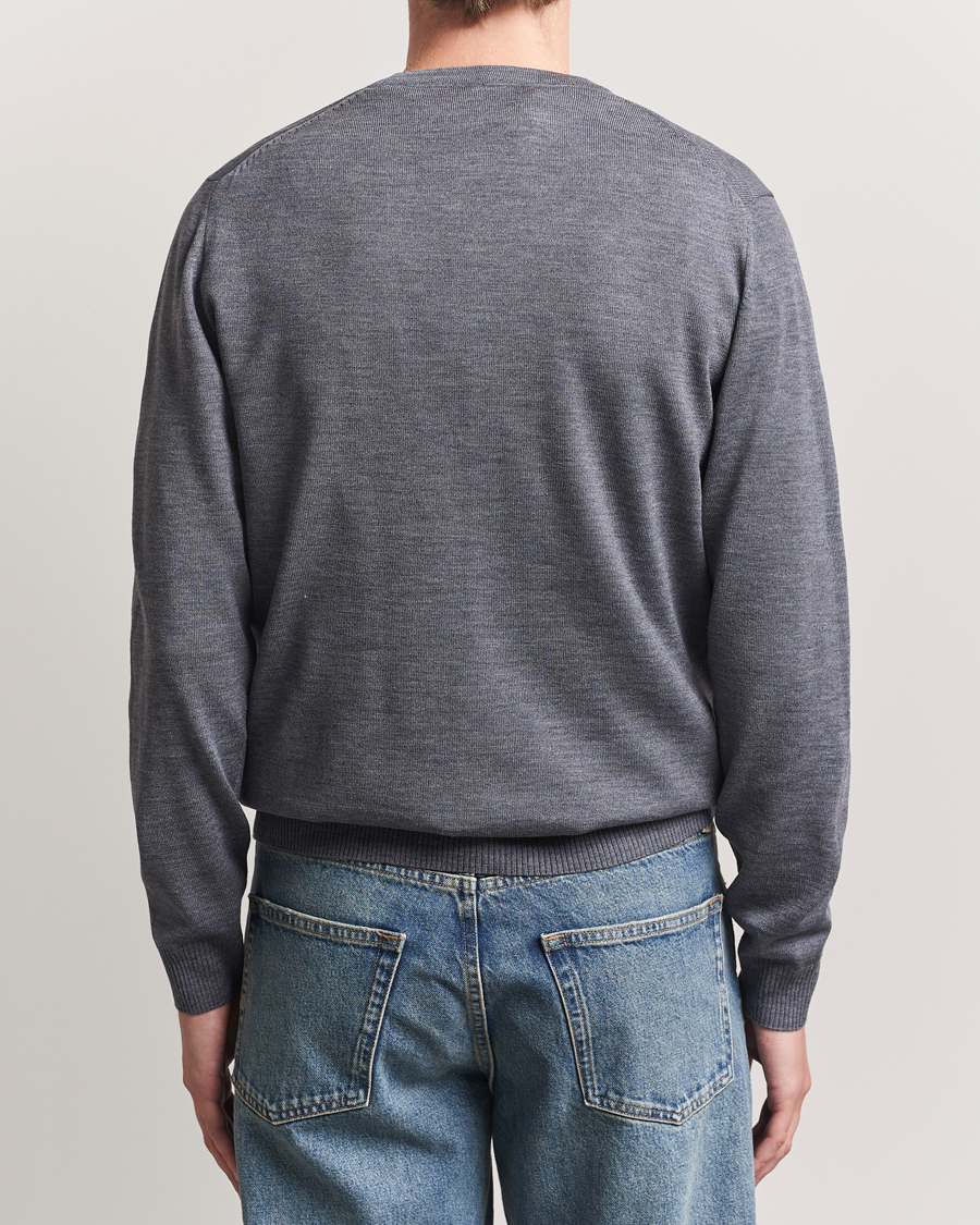 Herre | Gensere | Stenströms | Merino Cardigan Grey