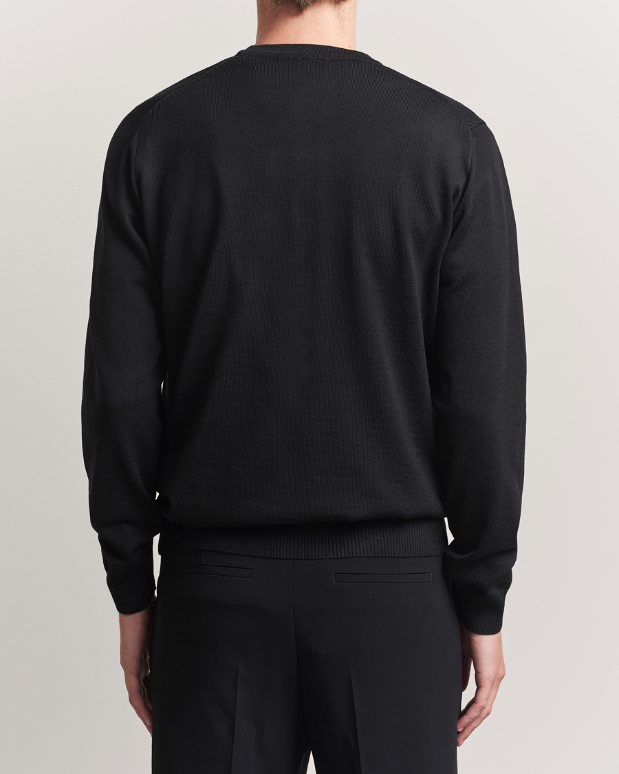 Herre | Gensere | Stenströms | Merino Cardigan Black