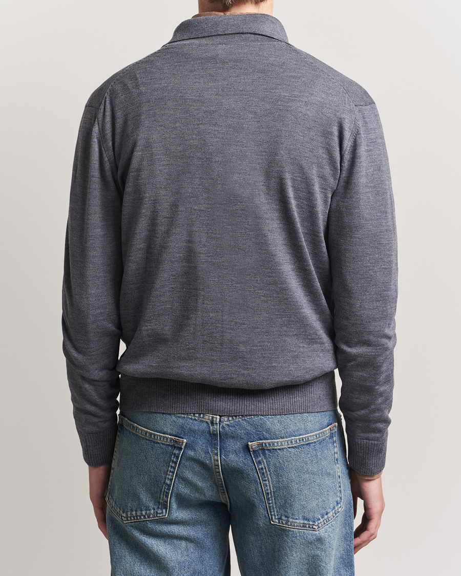 Herre | Gensere | Stenströms | Merino Pocket Cardigan Grey