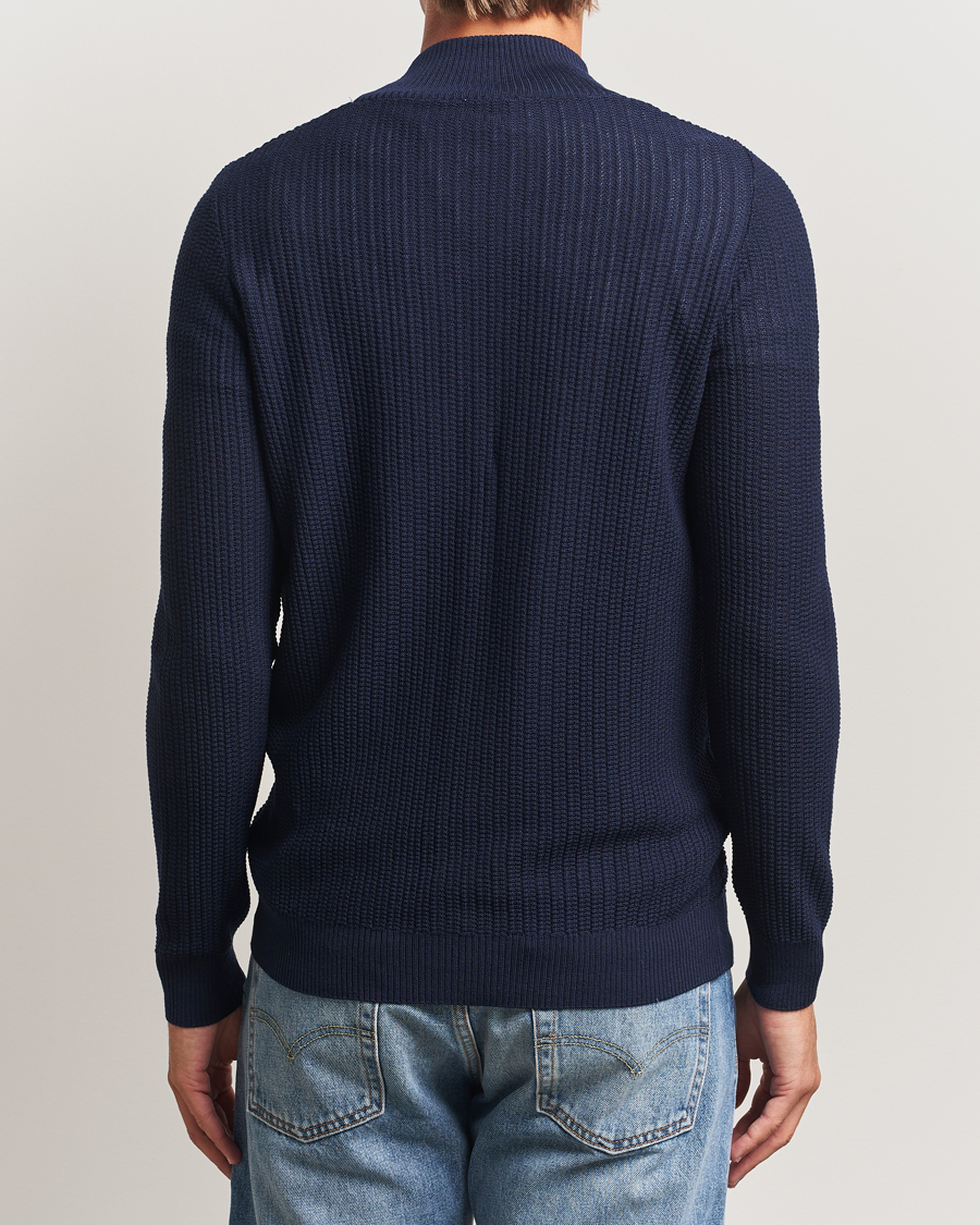 Herre | Gensere | Stenströms | Knitted Structure Cardigan Navy