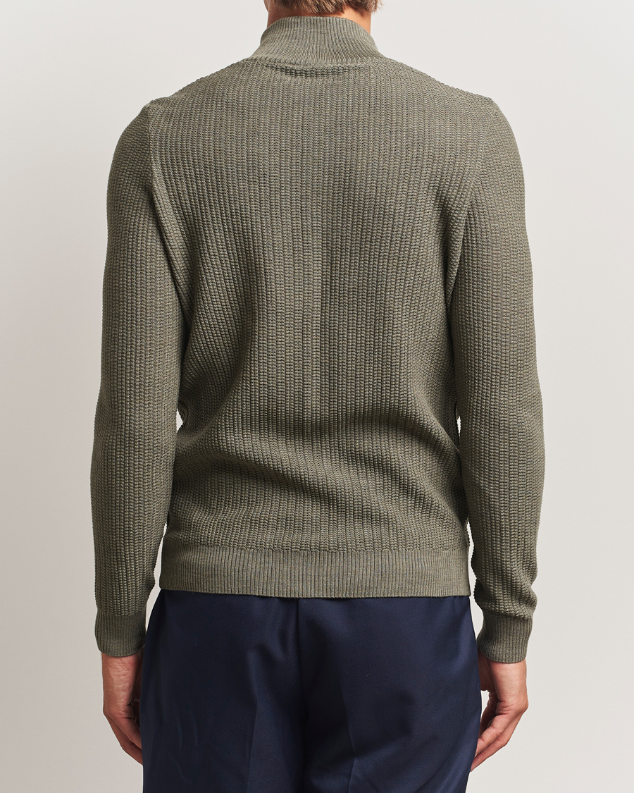 Herre | Gensere | Stenströms | Knitted Structure Cardigan Green