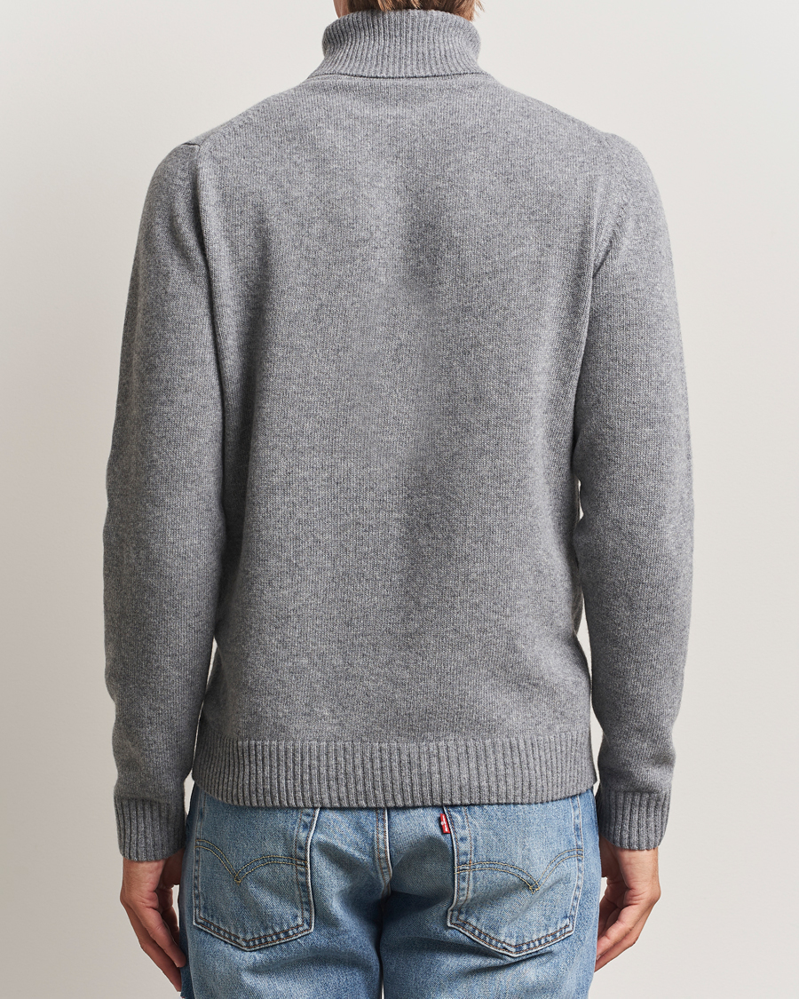 Herre | Gensere | Stenströms | Brushed Merino Rollneck Grey
