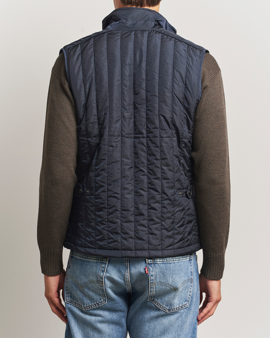 Herre | Vester | Stenströms | Nylon Quilted Light Padded Vest Navy