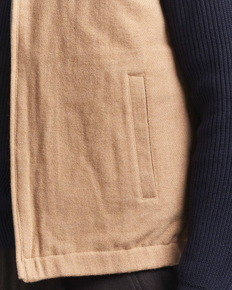 Herre | Vester | Stenströms | Reversible Wool Vest Beige