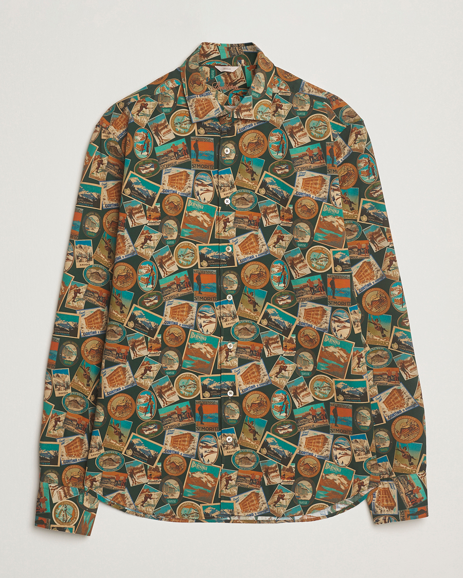 Herre | Skjorter | Stenströms | Regular Fit Printed Ski Shirt Multi