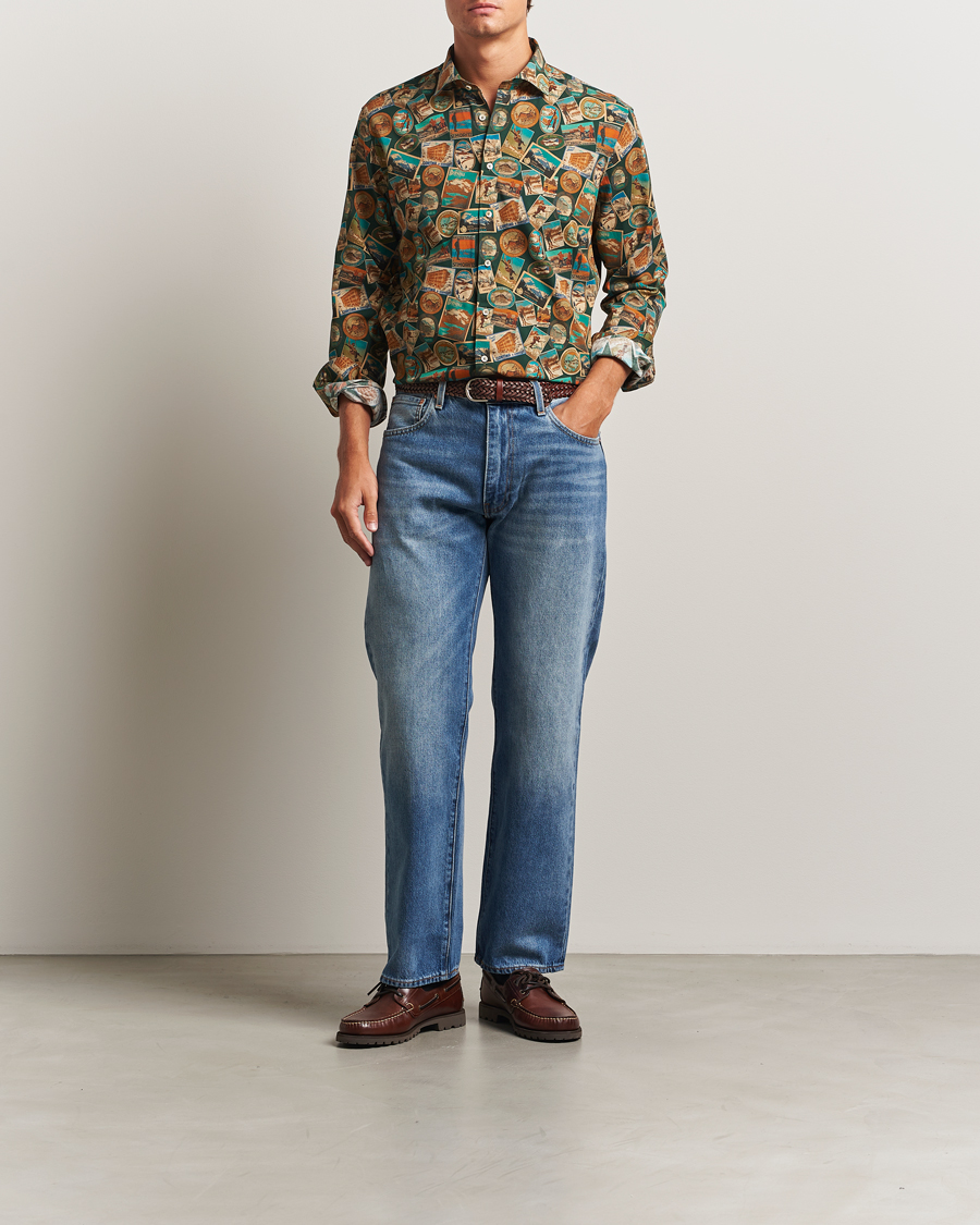 Herre | Skjorter | Stenströms | Regular Fit Printed Ski Shirt Multi