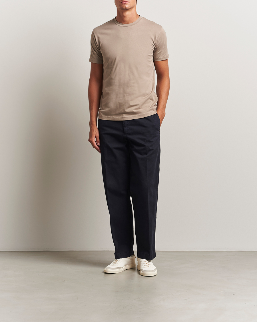 Herre | T-Shirts | Sunspel | Riviera Midweight T-Shirt Mink