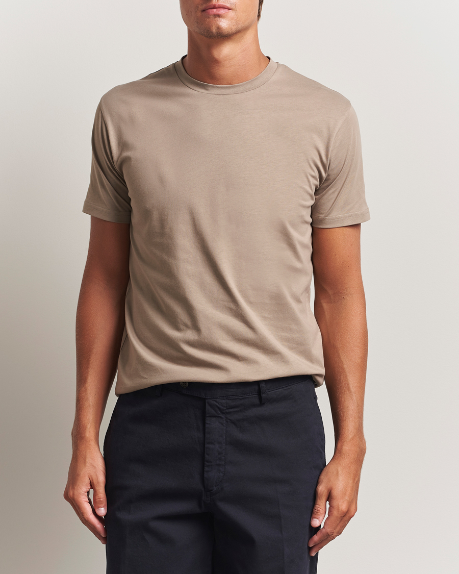 Herre | T-Shirts | Sunspel | Riviera Midweight T-Shirt Mink