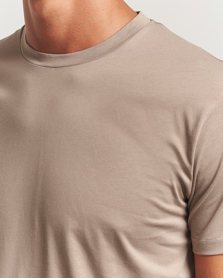 Herre | T-Shirts | Sunspel | Riviera Midweight T-Shirt Mink