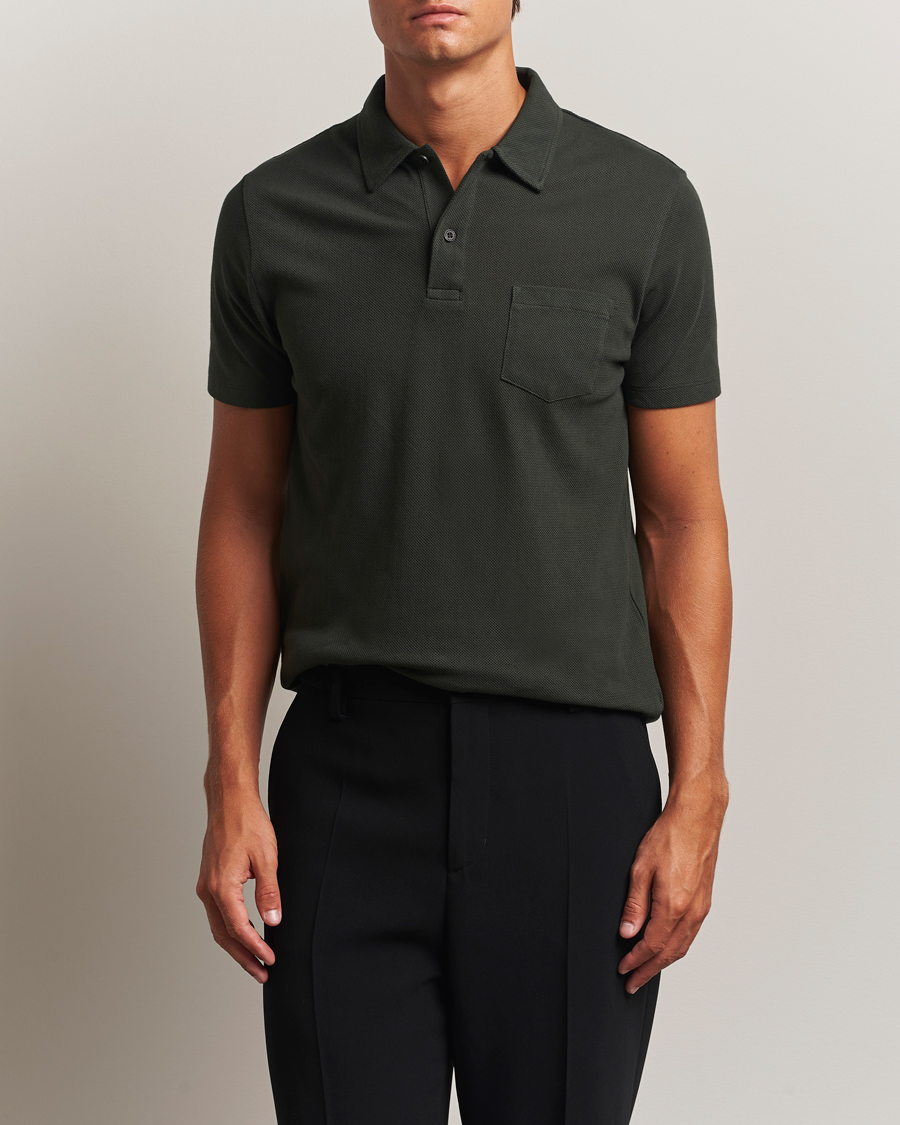 Herre | Pikéer | Sunspel | Riviera Polo Shirt Dark Green