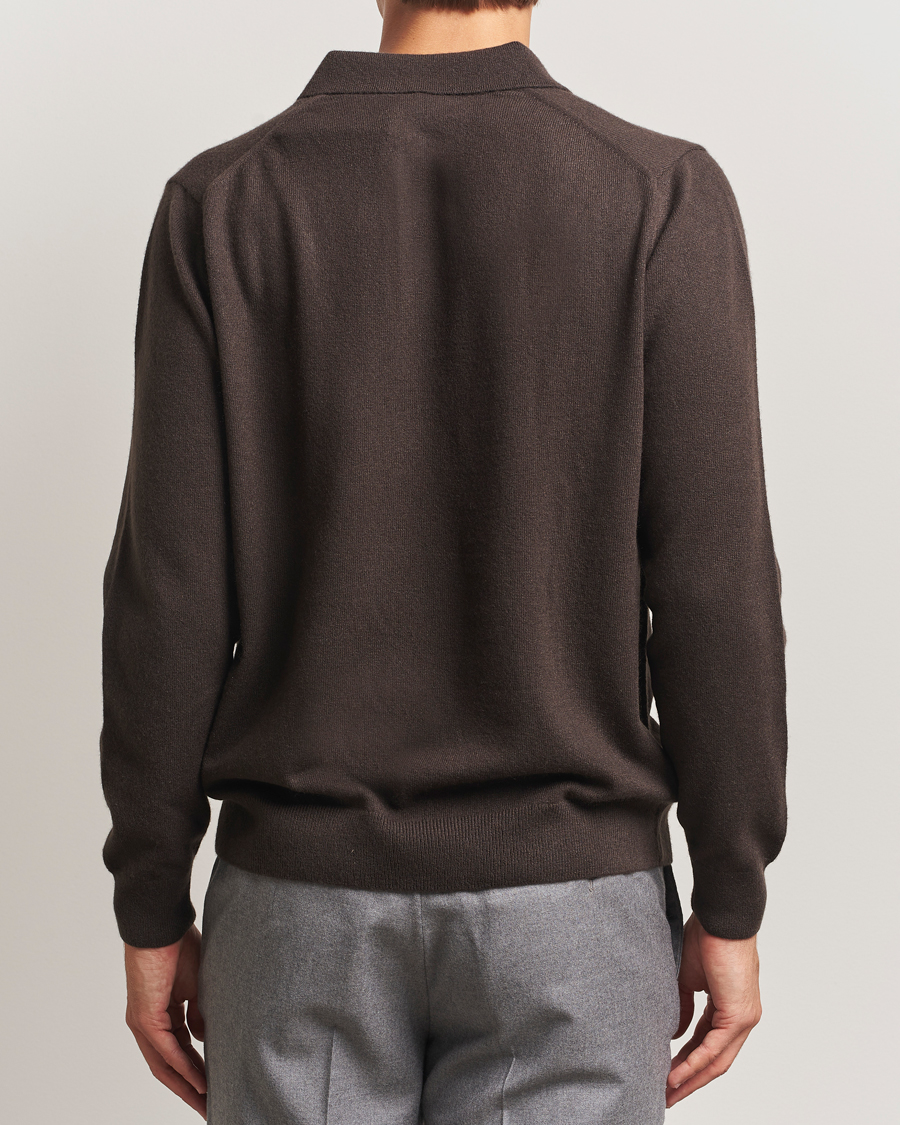 Herre | Gensere | Sunspel | Cashmere Polo Truffle