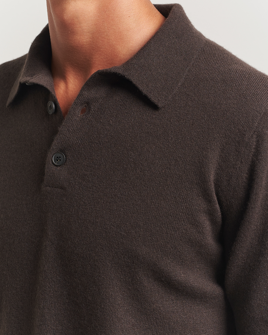 Herre | Gensere | Sunspel | Cashmere Polo Truffle