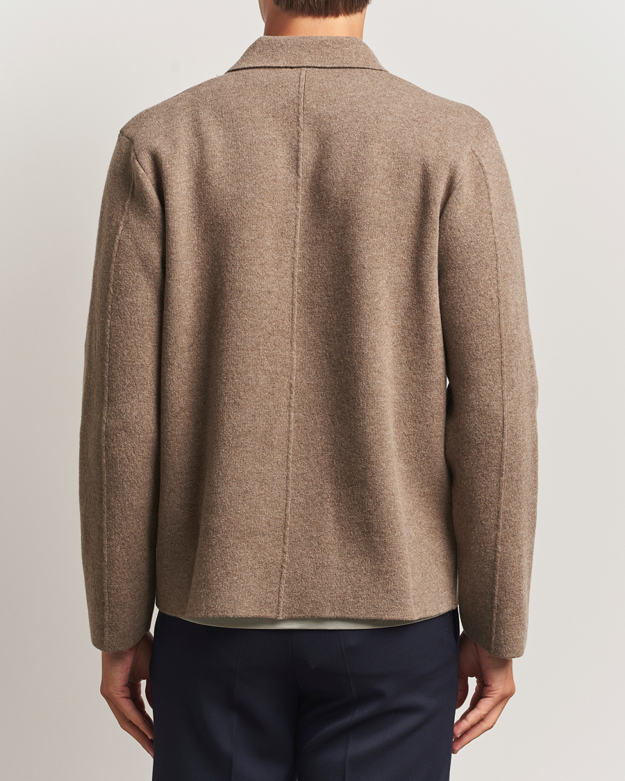 Herre | Gensere | Sunspel | Doubleface Wool Jacket Mink