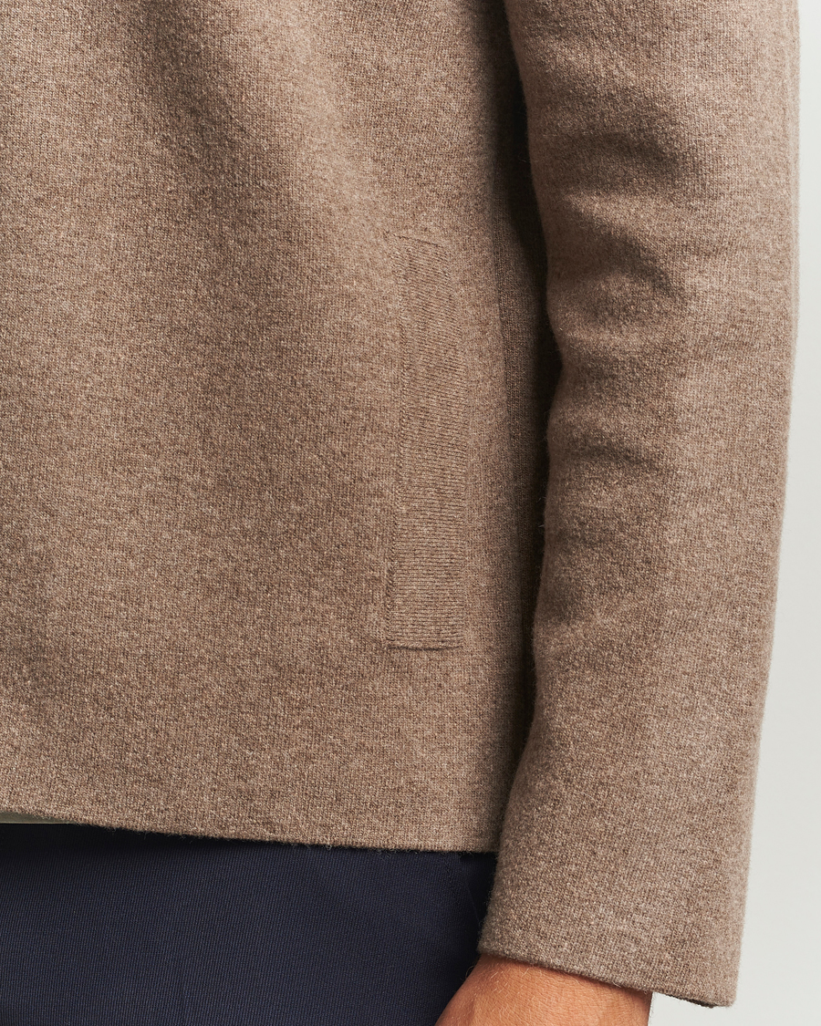 Herre | Gensere | Sunspel | Doubleface Wool Jacket Mink