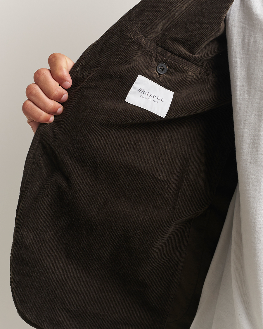 Herre | Dressjakker | Sunspel | Relaxed Corduroy Blazer Coffee