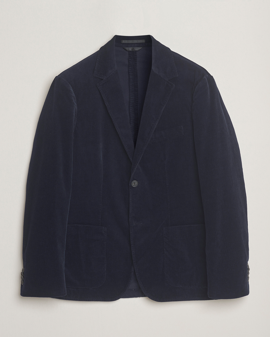 Herre | Dressjakker | Sunspel | Relaxed Corduroy Blazer Navy