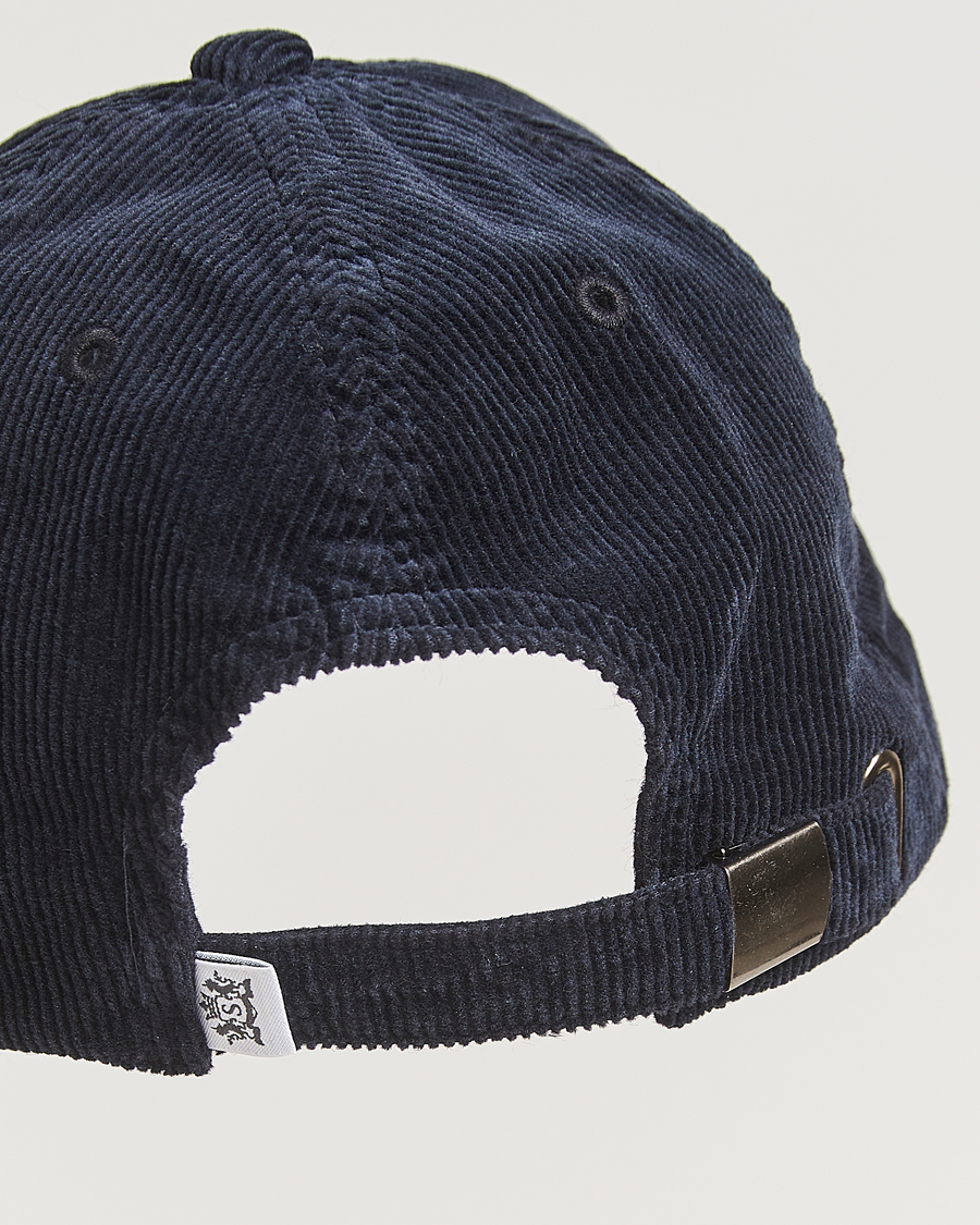 Herre | Hatter og capser | Sunspel | Corduroy Cap Navy