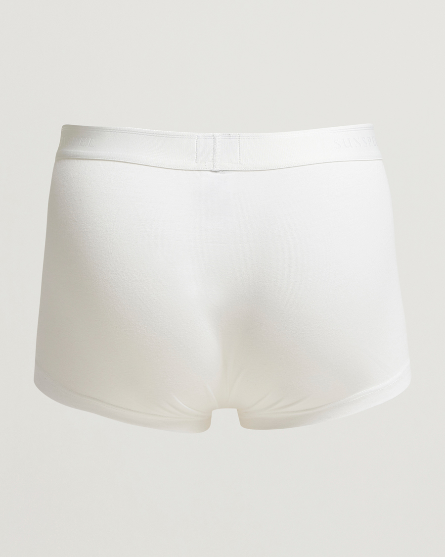 Herre | Undertøy | Sunspel | 3-Pack Cotton Stretch Trunk White