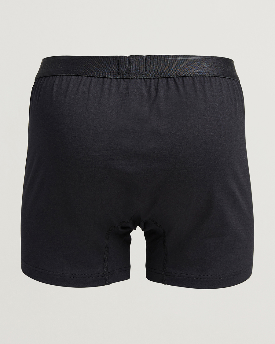 Herre | Undertøy | Sunspel | Superfine Two Button Cotton Black