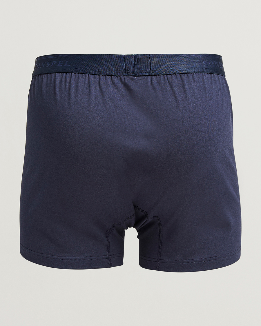 Herre | Undertøy | Sunspel | Superfine Two Button Cotton Navy