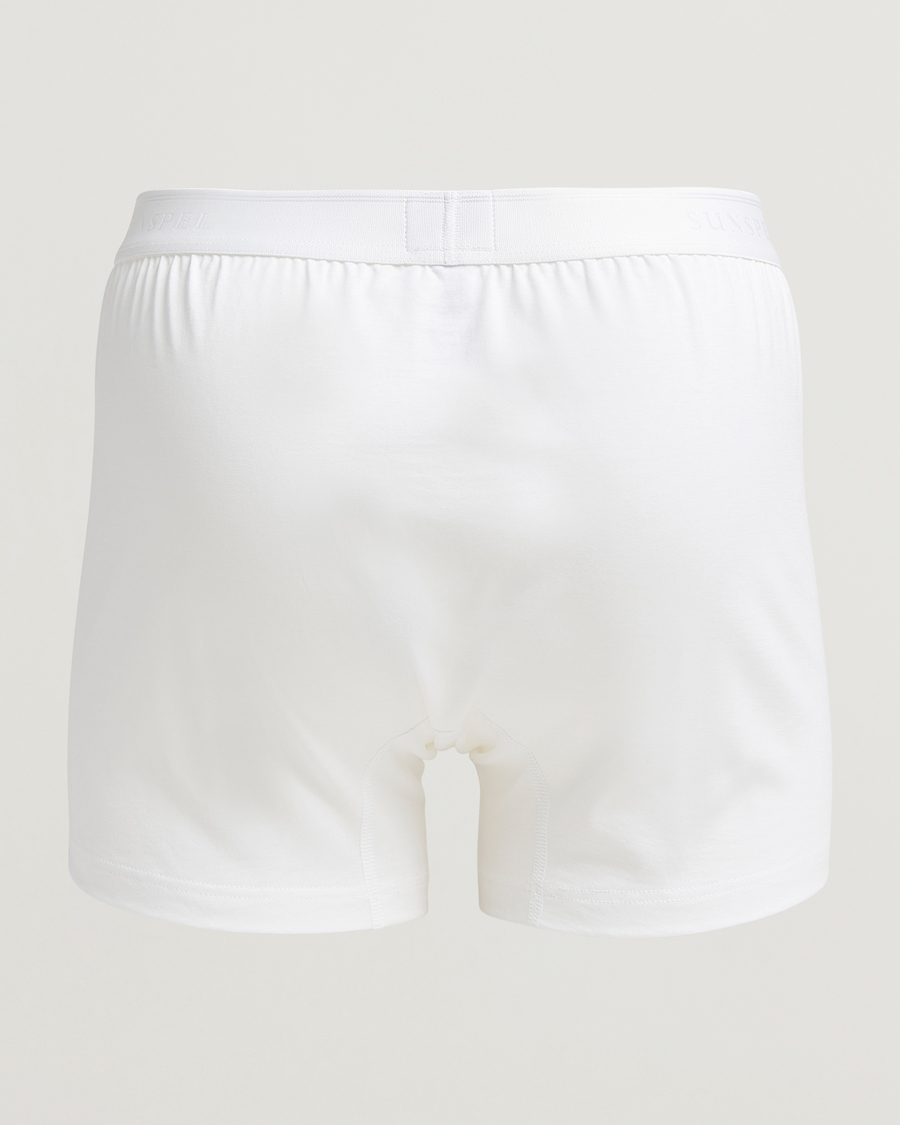 Herre | Undertøy | Sunspel | Superfine Two Button Cotton White