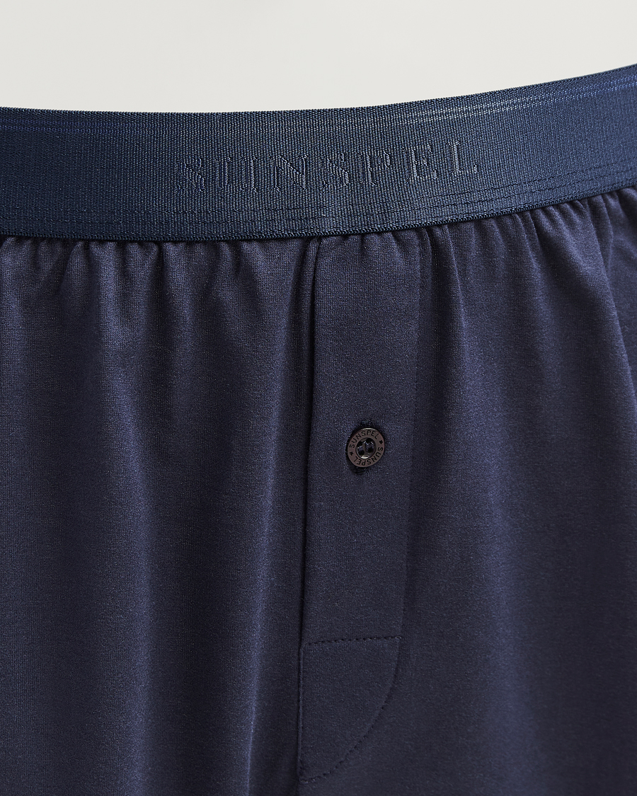 Herre | Undertøy | Sunspel | Superfine One Button Boxer Navy