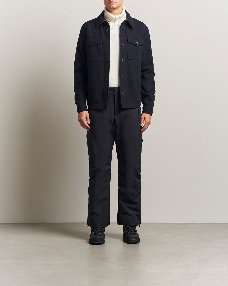 Herre | Jakker | Moncler Grenoble | Brushed Cotton Overshirt Navy