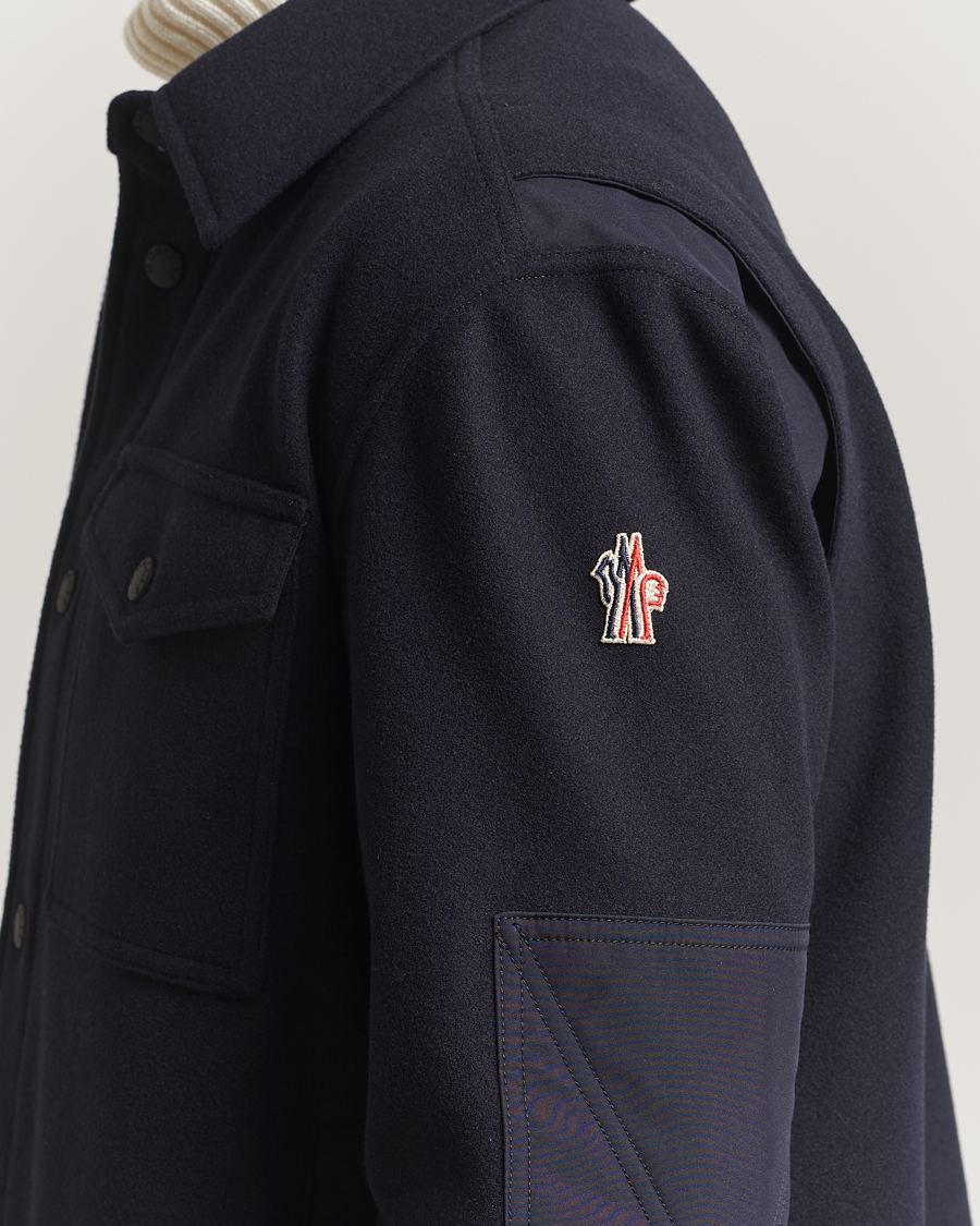 Herre | Jakker | Moncler Grenoble | Brushed Cotton Overshirt Navy
