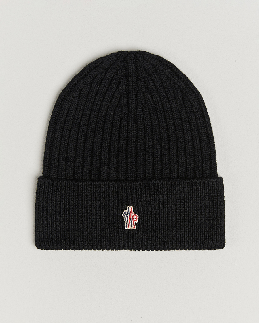 Herre | Luer | Moncler Grenoble | Rib Wool Beanie Black