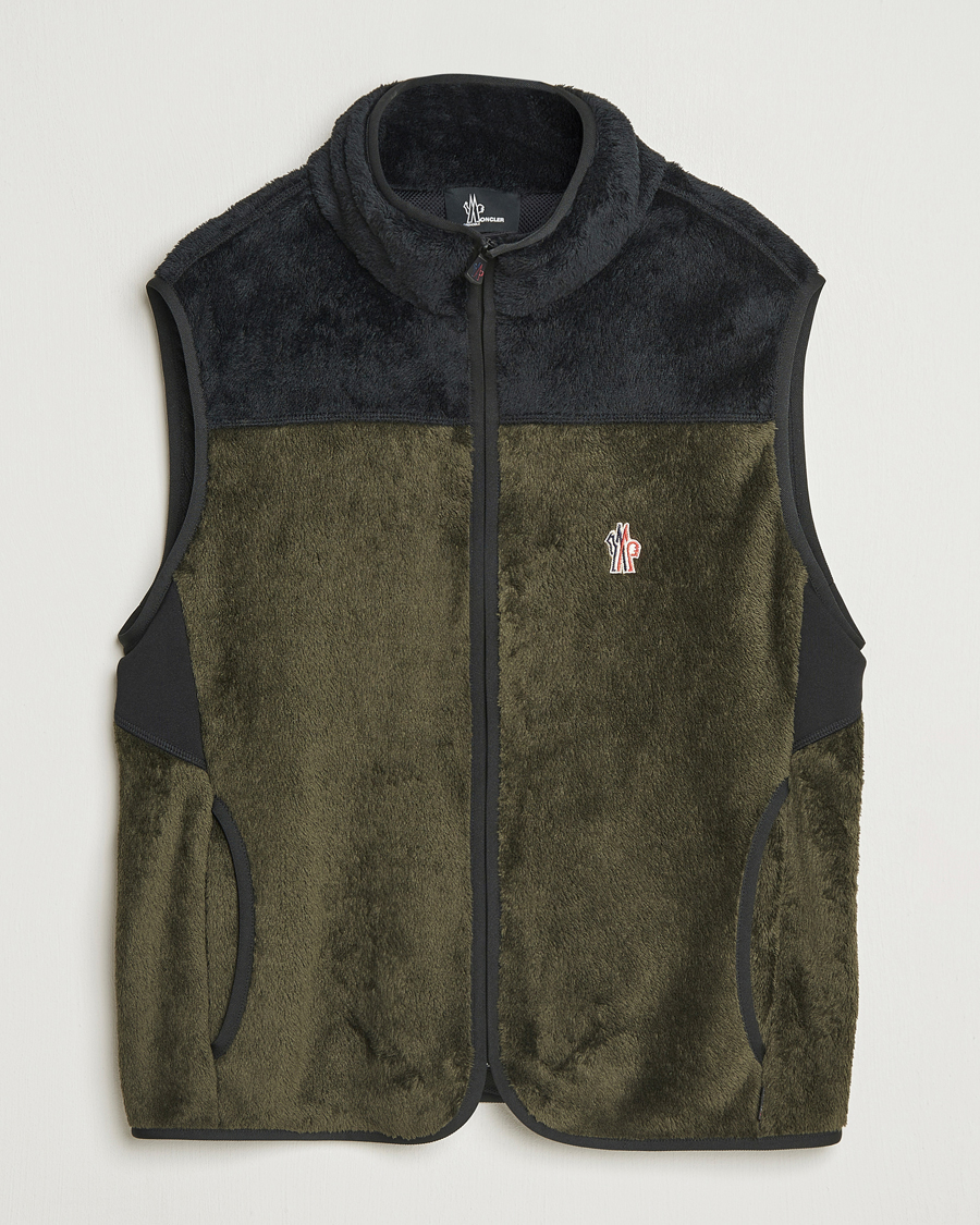 Herre | Jakker | Moncler Grenoble | Insulated Fleece Vest Forest Green