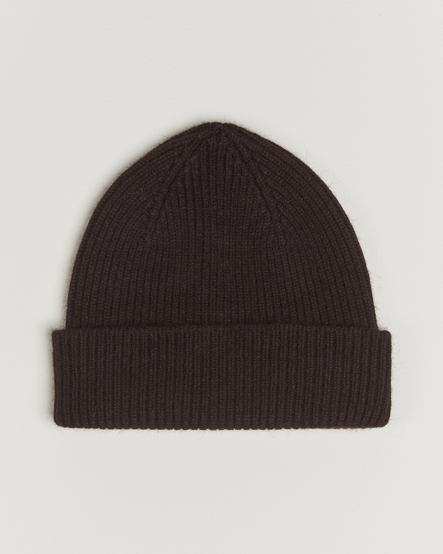 Herre | Luer | Le Bonnet | Lambswool/Caregora Beanie Espresso