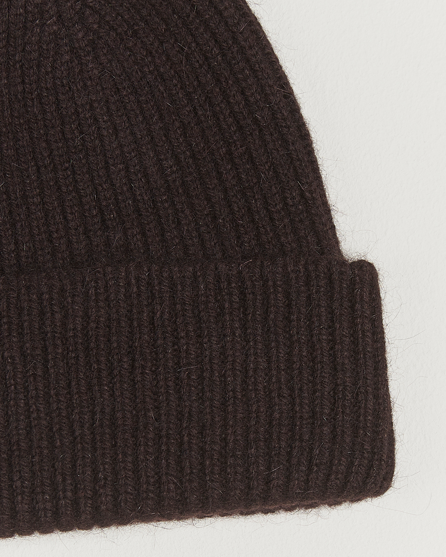 Herre | Luer | Le Bonnet | Lambswool/Caregora Beanie Espresso