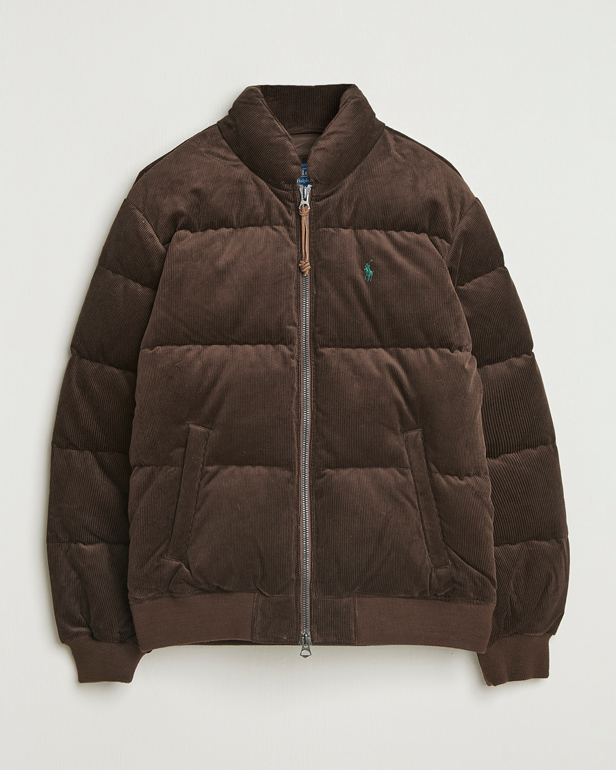 Herre | Jakker | Polo Ralph Lauren | Wyoming Corduroy Bomber Jacket Dark Beech