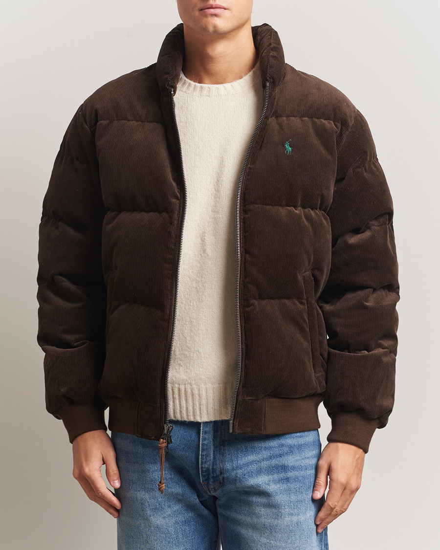 Herre | Jakker | Polo Ralph Lauren | Wyoming Corduroy Bomber Jacket Dark Beech