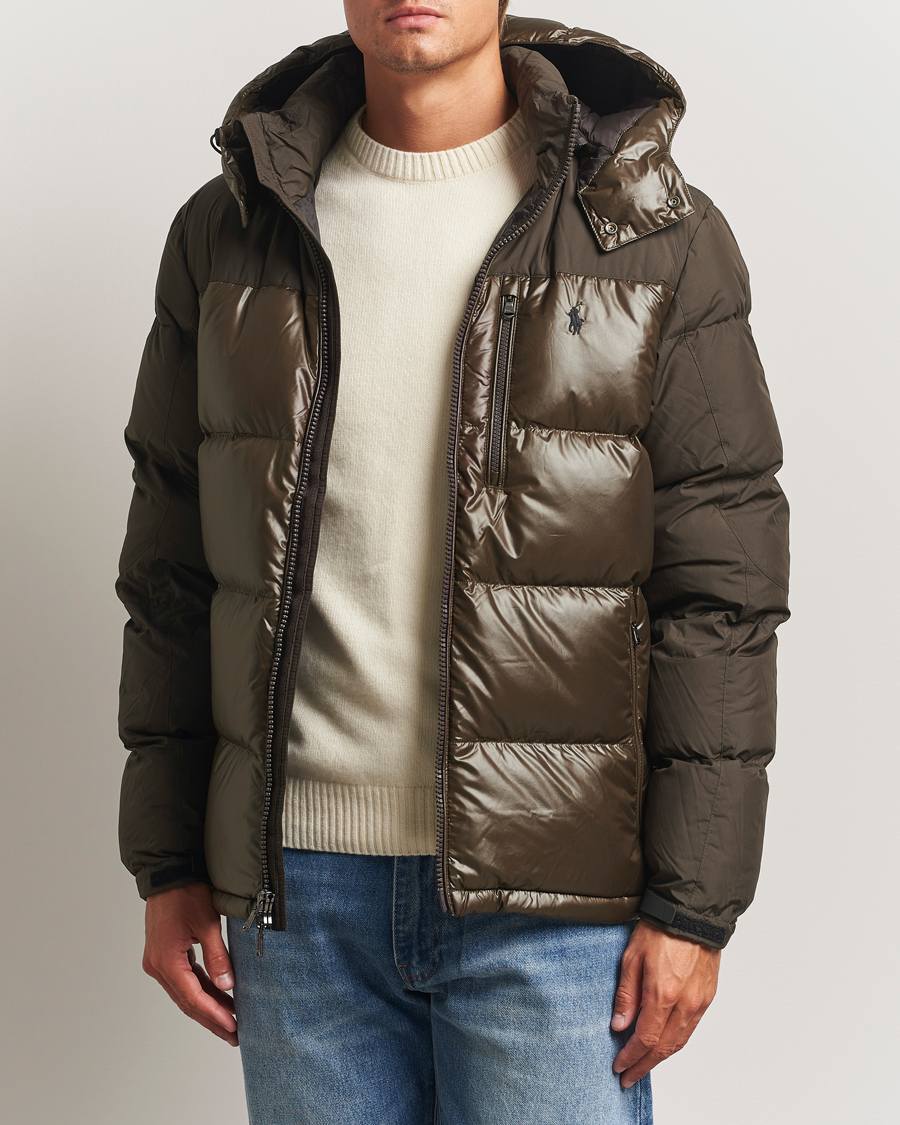 Herre | Jakker | Polo Ralph Lauren | Gorham Mixed Glossy Down Jacket Antique Brown