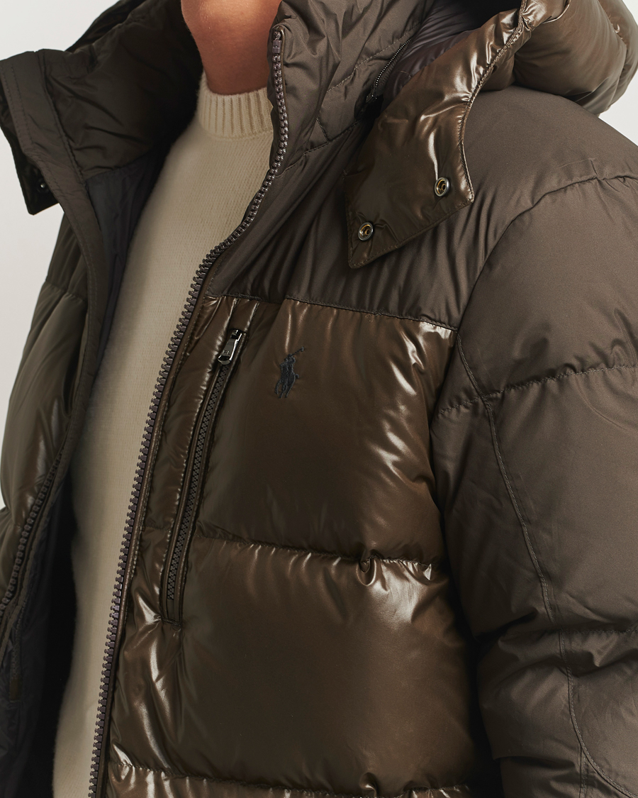Herre | Jakker | Polo Ralph Lauren | Gorham Mixed Glossy Down Jacket Antique Brown