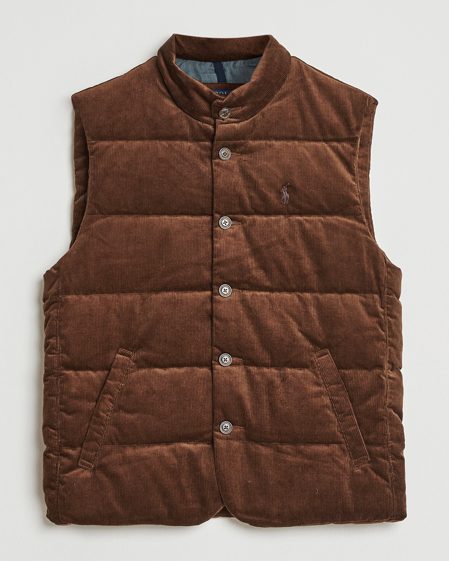 Herre | Vester | Polo Ralph Lauren | Quilted Corduroy Vest Pale Russet