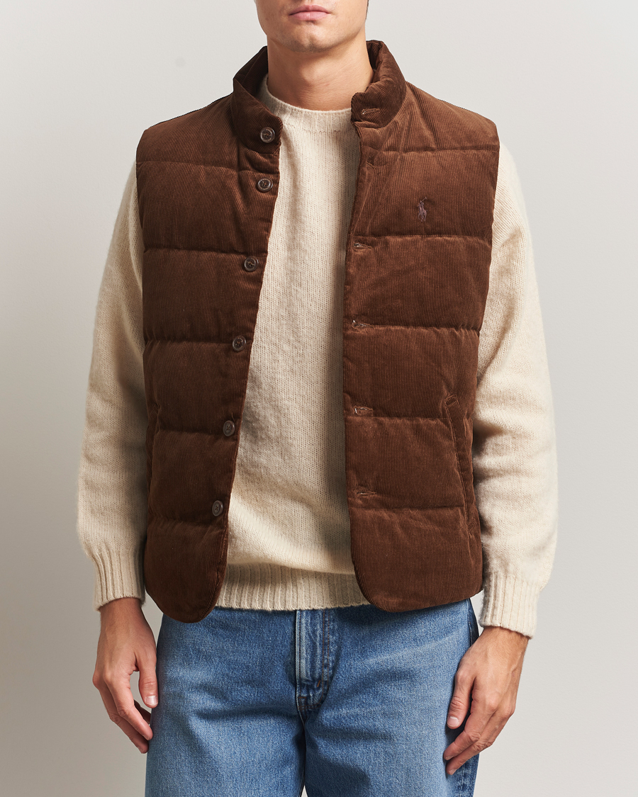 Herre | Vester | Polo Ralph Lauren | Quilted Corduroy Vest Pale Russet
