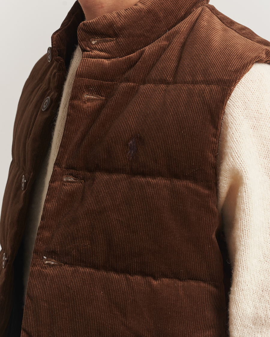 Herre | Vester | Polo Ralph Lauren | Quilted Corduroy Vest Pale Russet