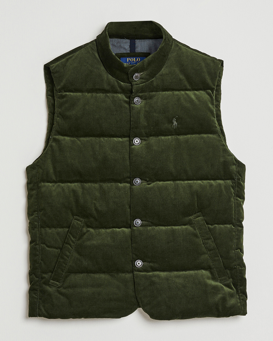 Herre | Vester | Polo Ralph Lauren | Quilted Corduroy Vest Country Olive