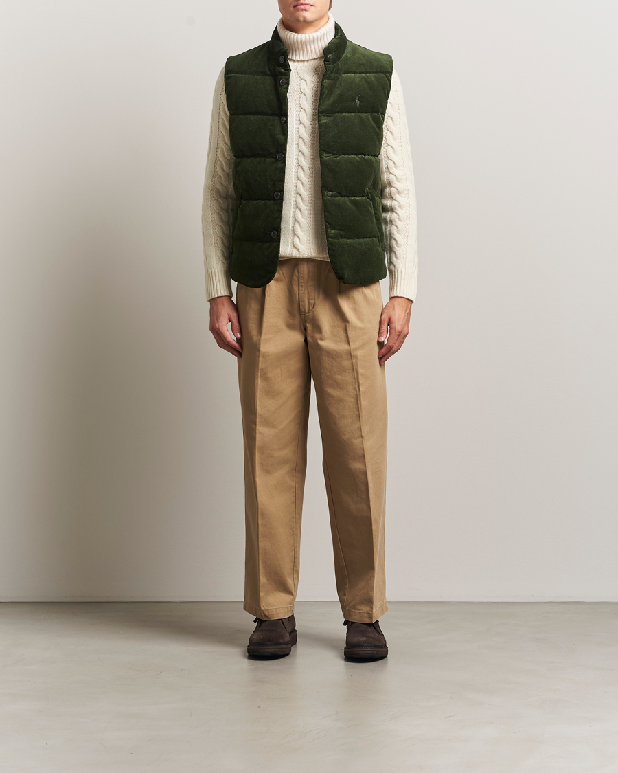 Herre | Vester | Polo Ralph Lauren | Quilted Corduroy Vest Country Olive