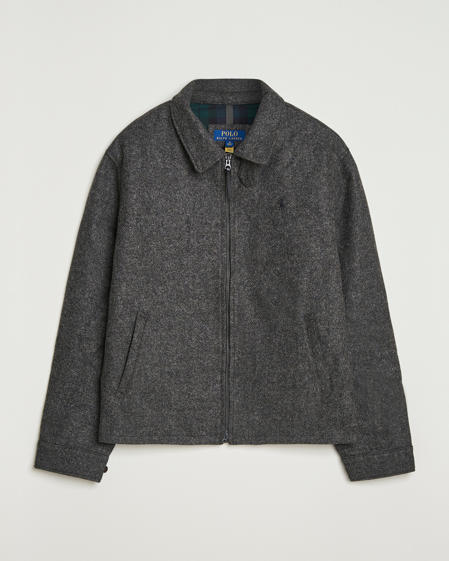Herre | Jakker | Polo Ralph Lauren | Heritage Twill Wool Windbreaker Barclay Heather