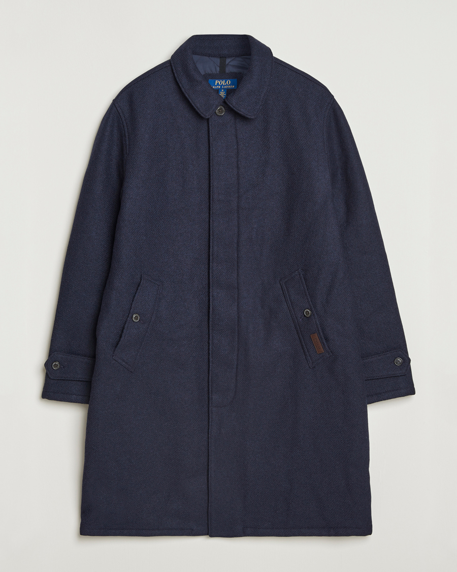 Herre | Jakker | Polo Ralph Lauren | Heritage Twill Wool Coat Collection Navy