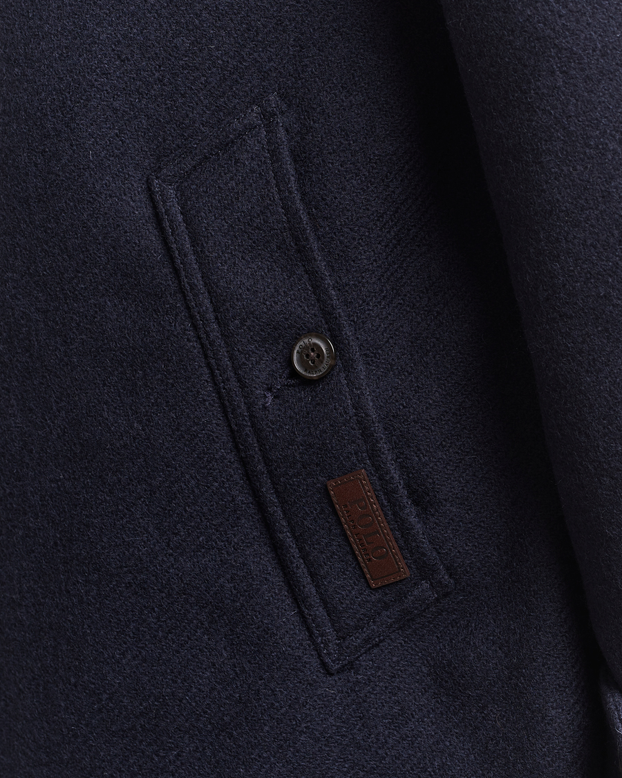 Herre | Jakker | Polo Ralph Lauren | Heritage Twill Wool Coat Collection Navy