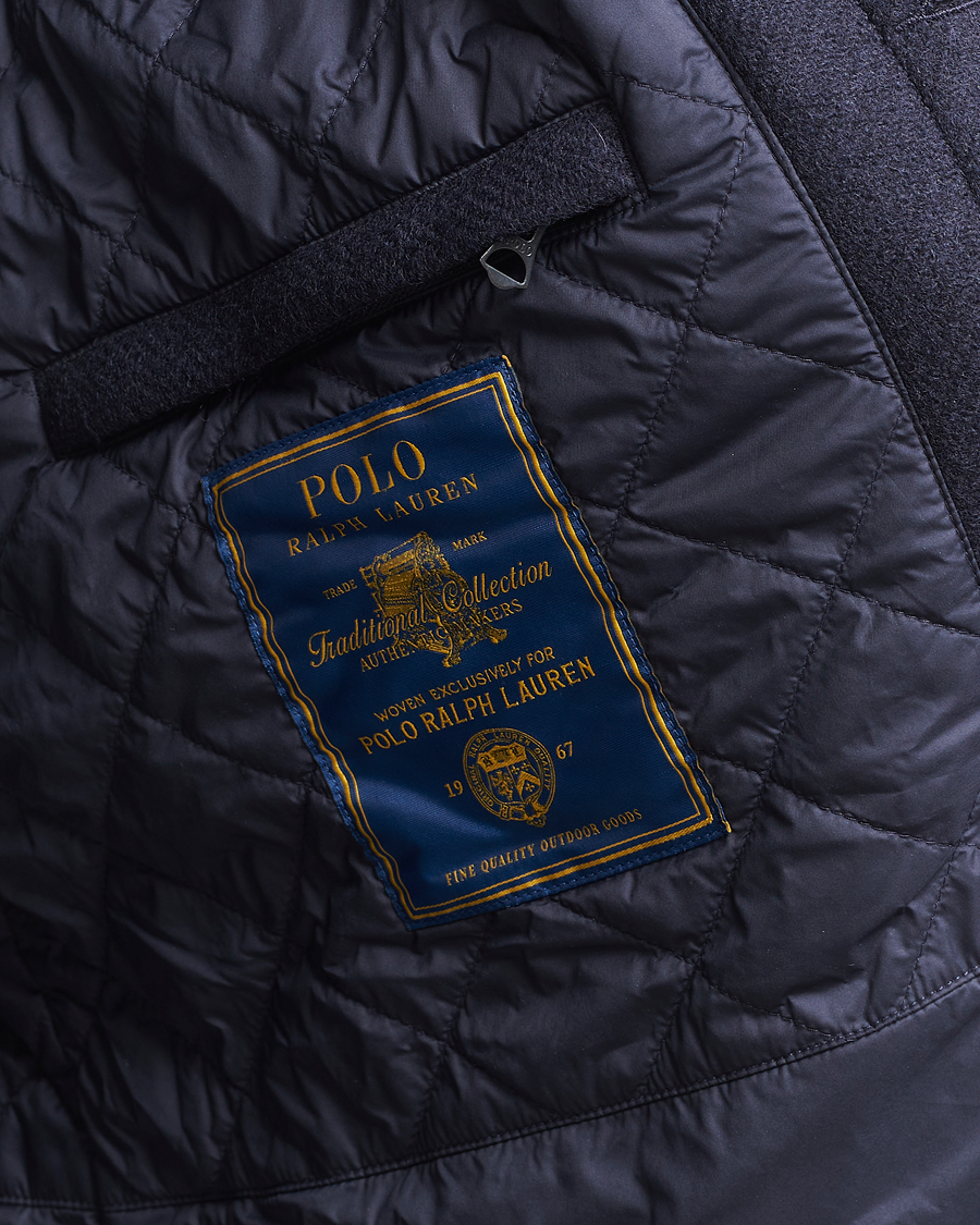 Herre | Jakker | Polo Ralph Lauren | Heritage Twill Wool Coat Collection Navy