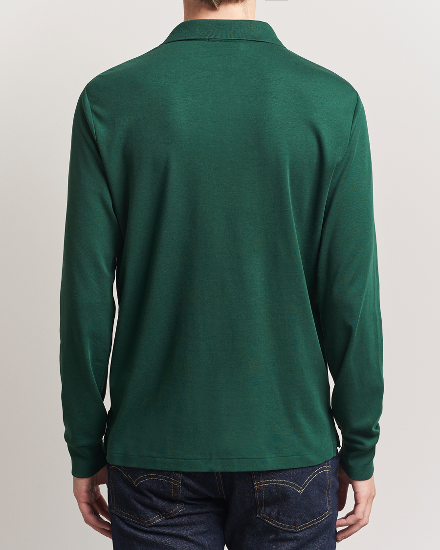 Herre | Pikéer | Polo Ralph Lauren | Pima Cotton Custom Slim Fit LS Polo Vintage Pine