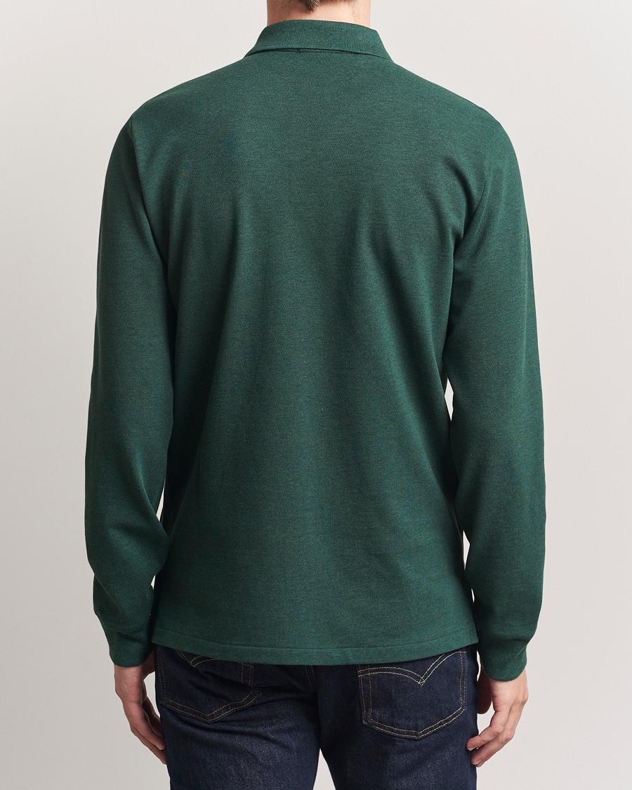 Herre | Pikéer | Polo Ralph Lauren | Custom Slim Fit Long Sleeve Polo Scotch Pine Heather