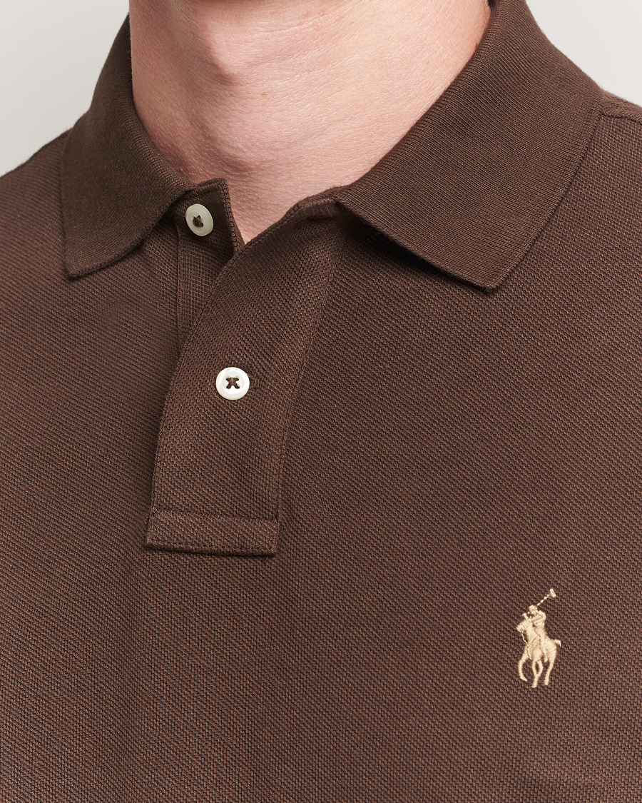 Herre | Pikéer | Polo Ralph Lauren | Custom Slim Fit Polo Nutmeg Brown