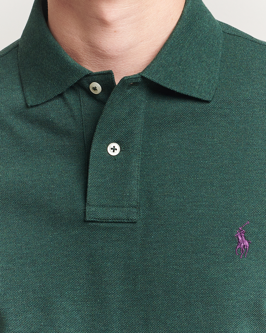 Herre | Pikéer | Polo Ralph Lauren | Custom Slim Fit Polo Scotch Pine Heather