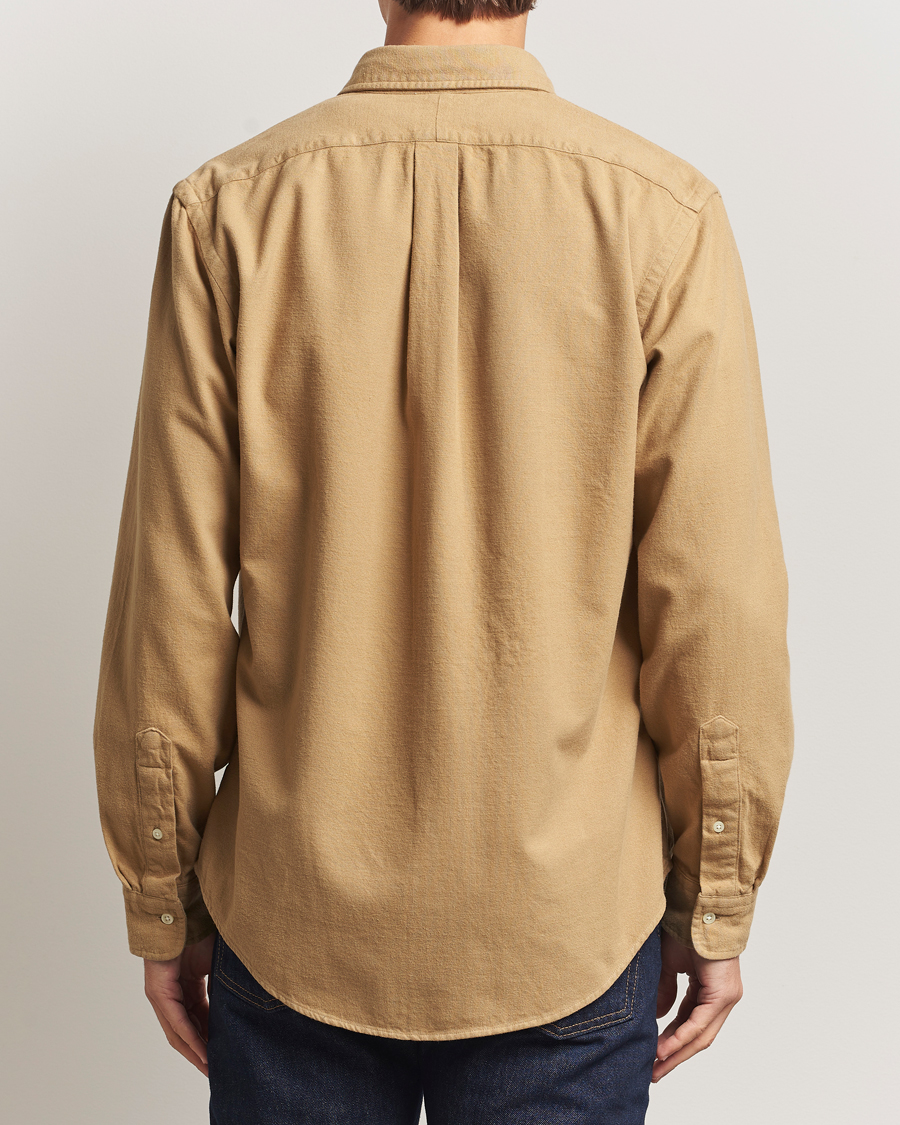 Herre | Skjorter | Polo Ralph Lauren | Custom Fit Brushed Flannel Shirt RL Khaki